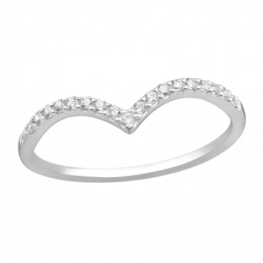 Heart - 925 Sterling Silver Rings with CZ SD37403