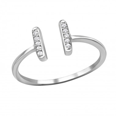 Open - 925 Sterling Silver Rings with CZ SD37981