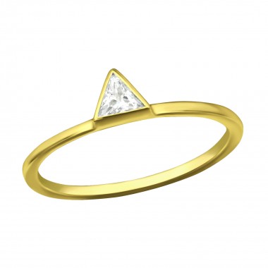 Triangle - 925 Sterling Silver Rings with CZ SD37982