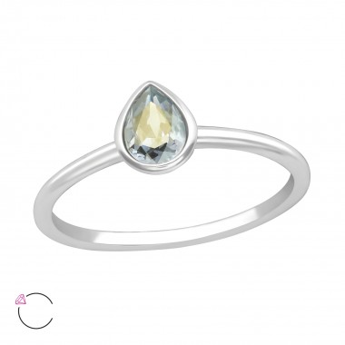 Pear - 925 Sterling Silver Rings with CZ SD38061