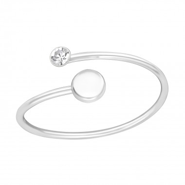 Open - 925 Sterling Silver Rings with CZ SD38063