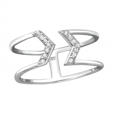 Arrow - 925 Sterling Silver Rings with CZ SD38520