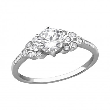 Sparkling - 925 Sterling Silver Rings with CZ SD38521