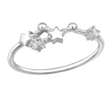 April-Taurus Constellation - 925 Sterling Silver Rings with CZ SD38592
