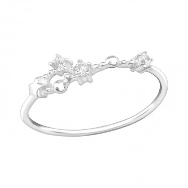 June-Cancer Constellation - 925 Sterling Silver Rings with CZ SD38594