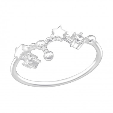 July-Leo Constellation - 925 Sterling Silver Rings with CZ SD38595