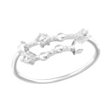 December-Capricorn Constellation - 925 Sterling Silver Rings with CZ SD38596