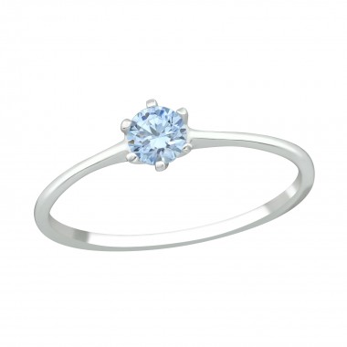 Solitaire - 925 Sterling Silver Rings with CZ SD38870