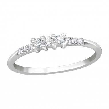 Sparkling - 925 Sterling Silver Rings with CZ SD38949