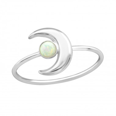Moon - 925 Sterling Silver Rings with CZ SD39079