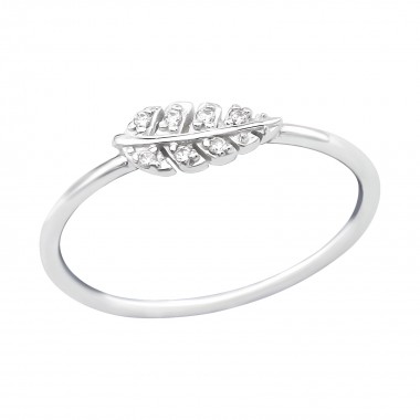 Leaves - 925 Sterling Silver Rings with CZ SD39254