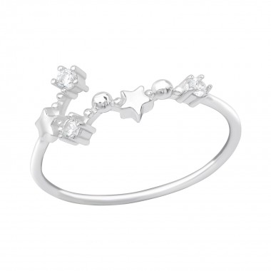 October-Scorpio - 925 Sterling Silver Rings with CZ SD39349