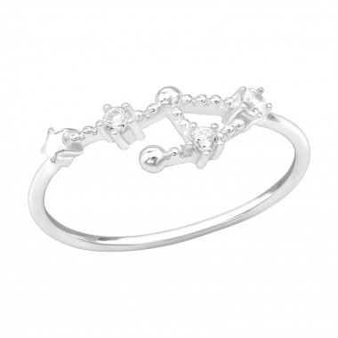 September-Libra - 925 Sterling Silver Rings with CZ SD39350