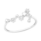 August-Virgo - 925 Sterling Silver Rings with CZ SD39351