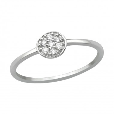 Round - 925 Sterling Silver Rings with CZ SD39779