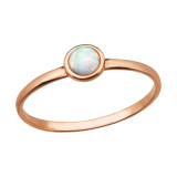 Round - 925 Sterling Silver Rings with CZ SD39783