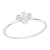 Bee - 925 Sterling Silver Rings with CZ SD40258