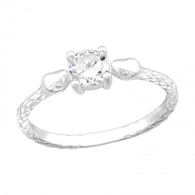 Snake - 925 Sterling Silver Rings with CZ SD40610