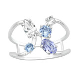Geometric - 925 Sterling Silver Rings with CZ SD40756