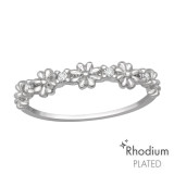 Flower - 925 Sterling Silver Rings with CZ SD40869