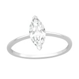 Marquise - 925 Sterling Silver Rings with CZ SD40932