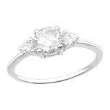 Sparkling - 925 Sterling Silver Rings with CZ SD40935