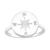 Compass - 925 Sterling Silver Rings with CZ SD41381