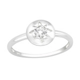 Star - 925 Sterling Silver Rings with CZ SD41384