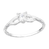 Heart - 925 Sterling Silver Rings with CZ SD41387