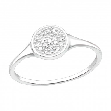 Round - 925 Sterling Silver Rings with CZ SD41399