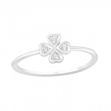 Lucky - 925 Sterling Silver Rings with CZ SD41404