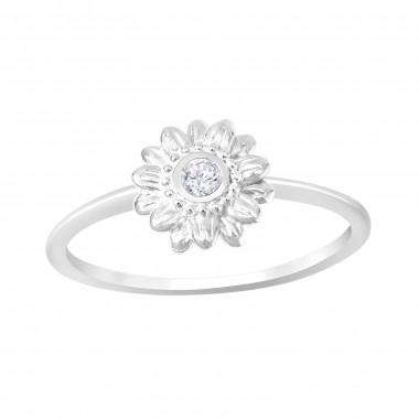 Flower - 925 Sterling Silver Rings with CZ SD41432