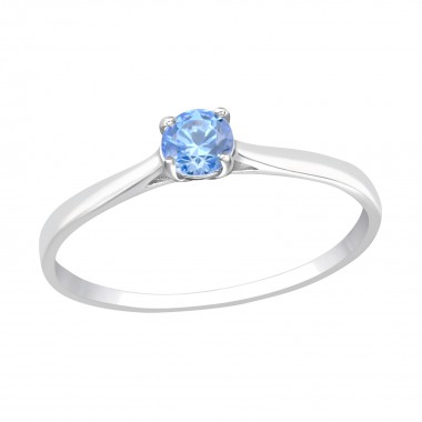 Solitaire - 925 Sterling Silver Rings with CZ SD41653