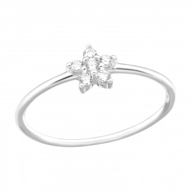 Flower - 925 Sterling Silver Rings with CZ SD42109