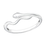 Snake - 925 Sterling Silver Rings with CZ SD42298
