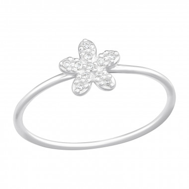 Flower - 925 Sterling Silver Rings with CZ SD42598