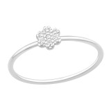 Flower - 925 Sterling Silver Rings with CZ SD43274