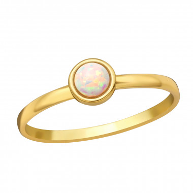 Round - 925 Sterling Silver Rings with CZ SD43374