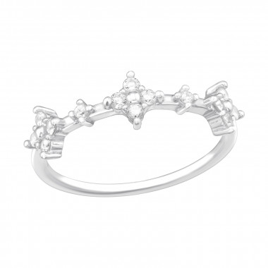 Northern Stars - 925 Sterling Silver Rings with CZ SD43588