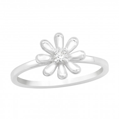Flower - 925 Sterling Silver Rings with CZ SD43589
