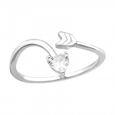 Arrow - 925 Sterling Silver Rings with CZ SD43855