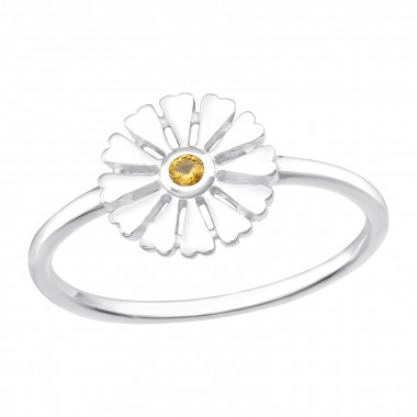 Flower - 925 Sterling Silver Rings with CZ SD43856