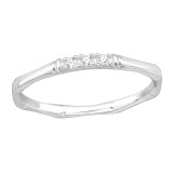 Sparkling - 925 Sterling Silver Rings with CZ SD44009