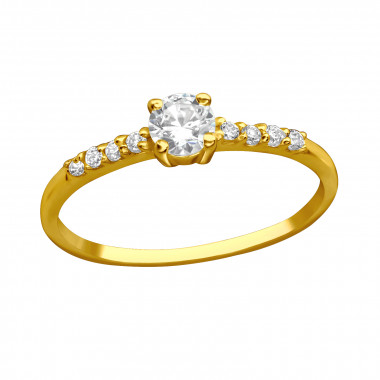 Solitaire - 925 Sterling Silver Rings with CZ SD44747