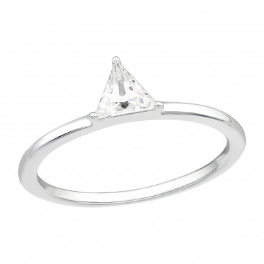 Triangle - 925 Sterling Silver Rings with CZ SD44923