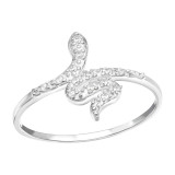 Snake - 925 Sterling Silver Rings with CZ SD44945