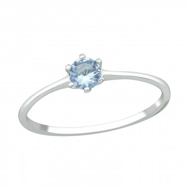 Solitaire - 925 Sterling Silver Rings with CZ SD45022