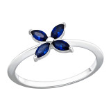 Flower - 925 Sterling Silver Rings with CZ SD45223