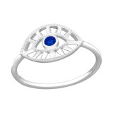 Evil Eye - 925 Sterling Silver Rings with CZ SD45291