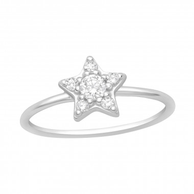 Star - 925 Sterling Silver Rings with CZ SD46164